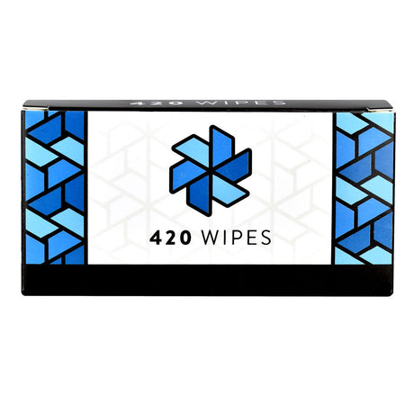 420 Science Sterilizing Wipes pack front view, 100 wipes for cleaning smoking accessories
