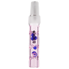 DynaVap BB6 Midsection in Pink, Front View, Glass Vaporizer Accessory with Blue Accents