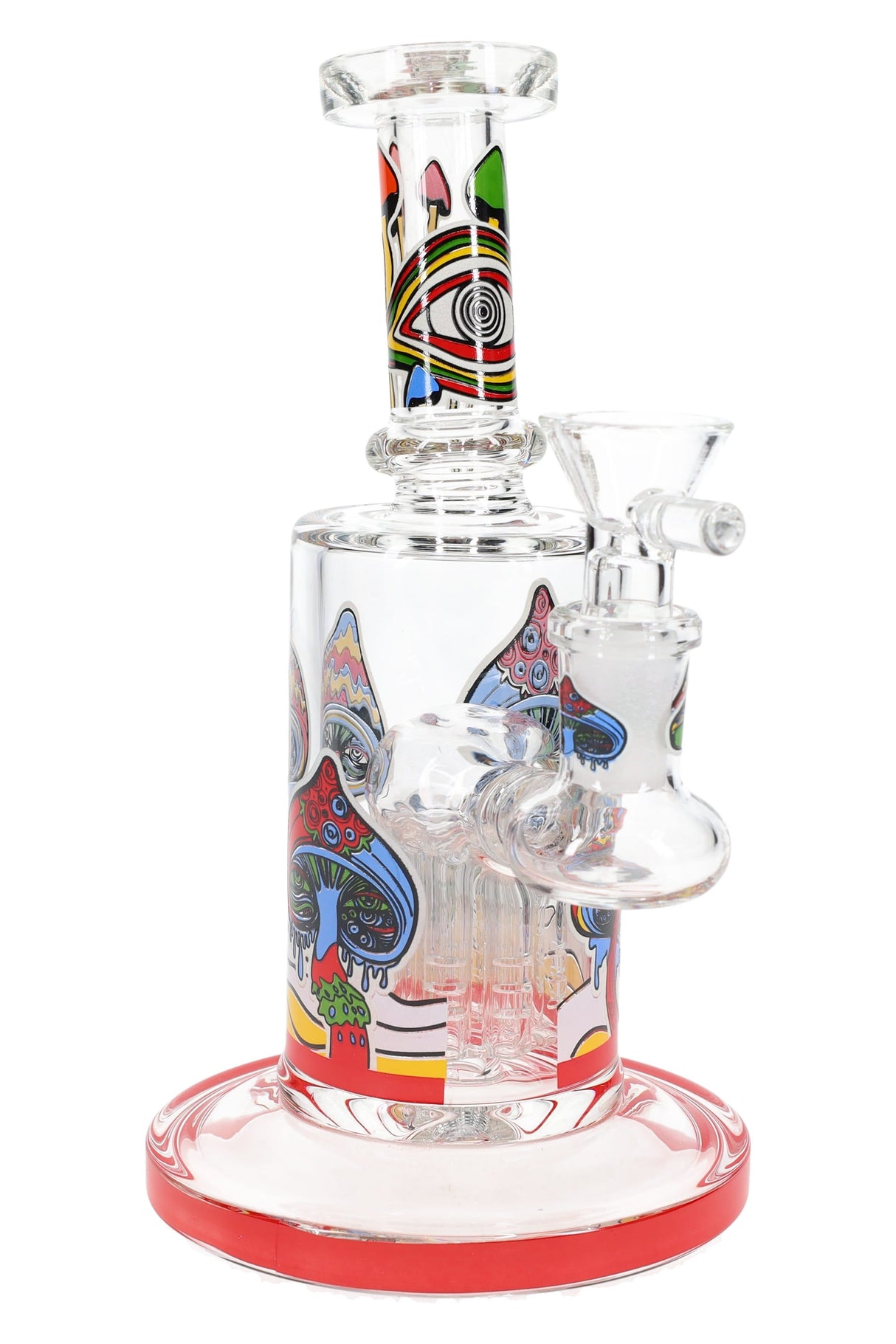 Glow-in-the-Dark Mushroom Bong “Shroom Eye” – Tree Perc – 14.5 mm Female – 6.5″