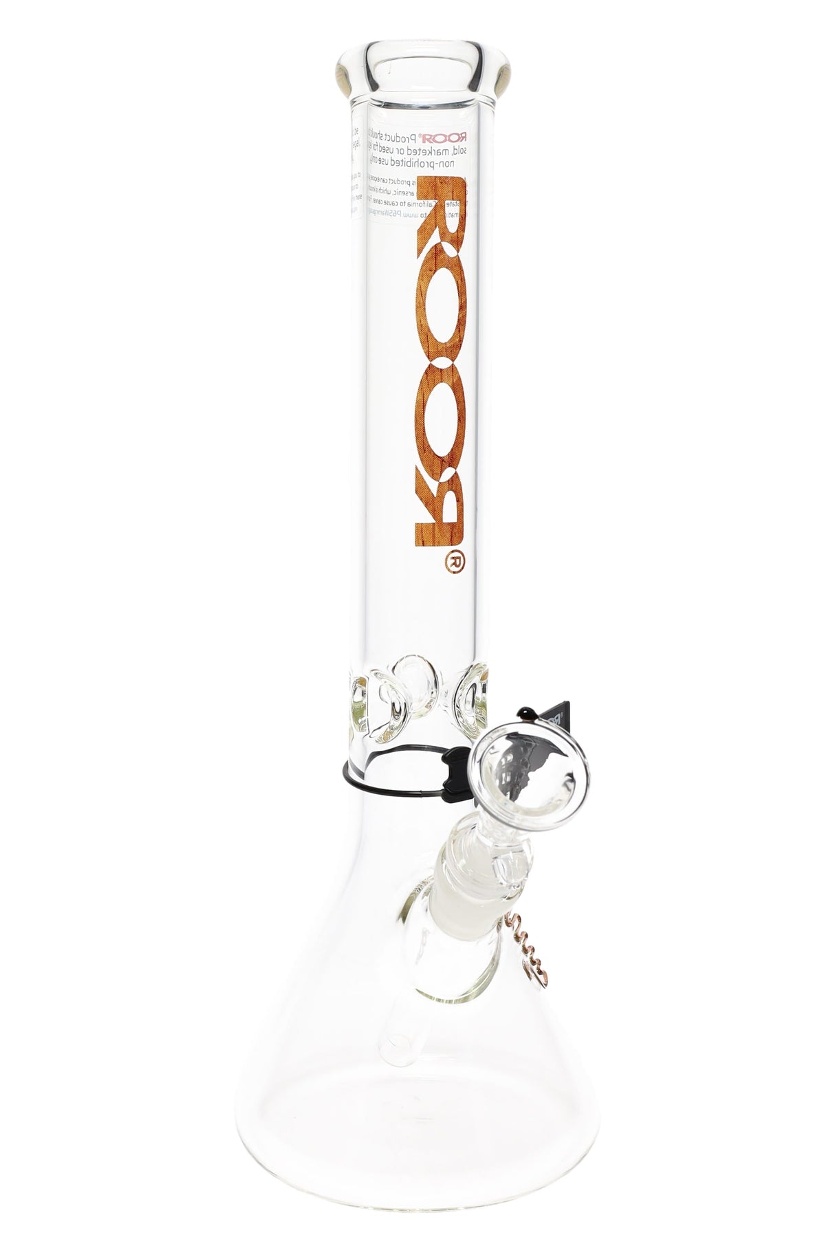 ROOR 14″ Thick Glass Beaker Bong – Ice Pinch – Assorted Decals