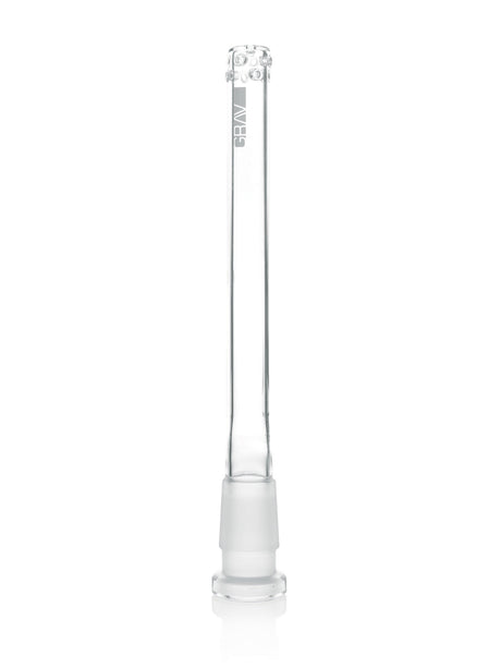 4.5" GRAV 14mm Fission Downstem for Bongs, Clear Borosilicate Glass, Front View
