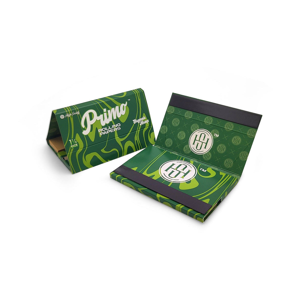 Primo Paper High Society - Primo Organic Hemp Rolling Papers w/ Crutches - 1.25