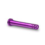 Chill Steel Pipes - Durable Aluminum Downstem in Purple, Angled View, Easy to Clean