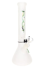ROOR 14″ Frosted Beaker Bong – Ice Pinch – 5mm Glass