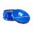 Kozo 4 inch four-piece anodized aluminum grinder in blue, lid tilted open beside the toothed grinding chamber