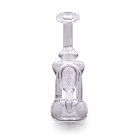 5" Backwinder Recycler Mini Rig by The Stash Shack, compact design for dabbing, front view on white background