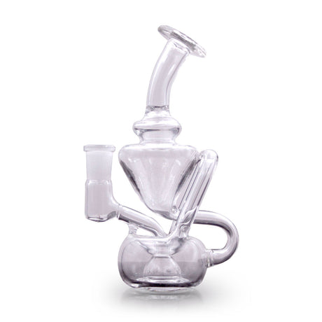 5" Backwinder Recycler Mini Rig by The Stash Shack, front view on white background