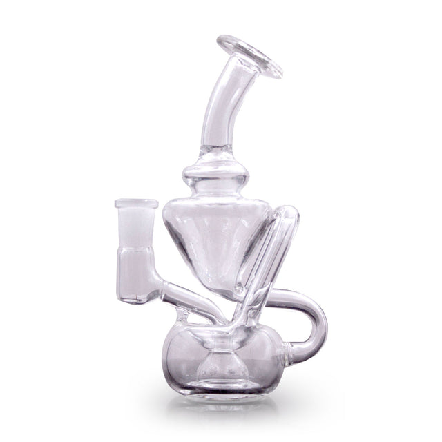 5" Backwinder Recycler Mini Rig by The Stash Shack, front view on white background