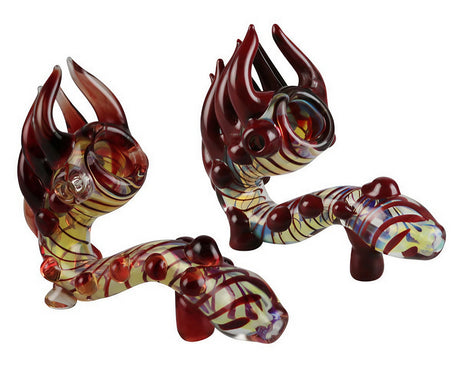 5" Twisted Alien Tentacled Sherlock Pipes in Assorted Colors with Intricate Glasswork