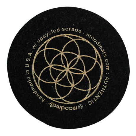 5" MAV MoodMat RUBBER Mat top view, featuring intricate geometric design, perfect for home decor.