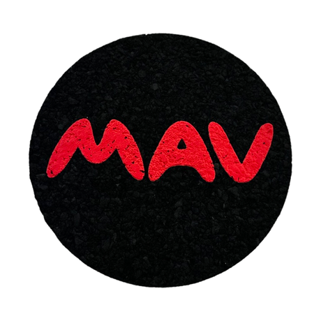 5" MAV MoodMat Rubber Mat for Glassware Protection, Top View on White Background