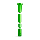 Chill Unbreakable Green Aluminum Downstem, Front View - Durable Smoking Accessory