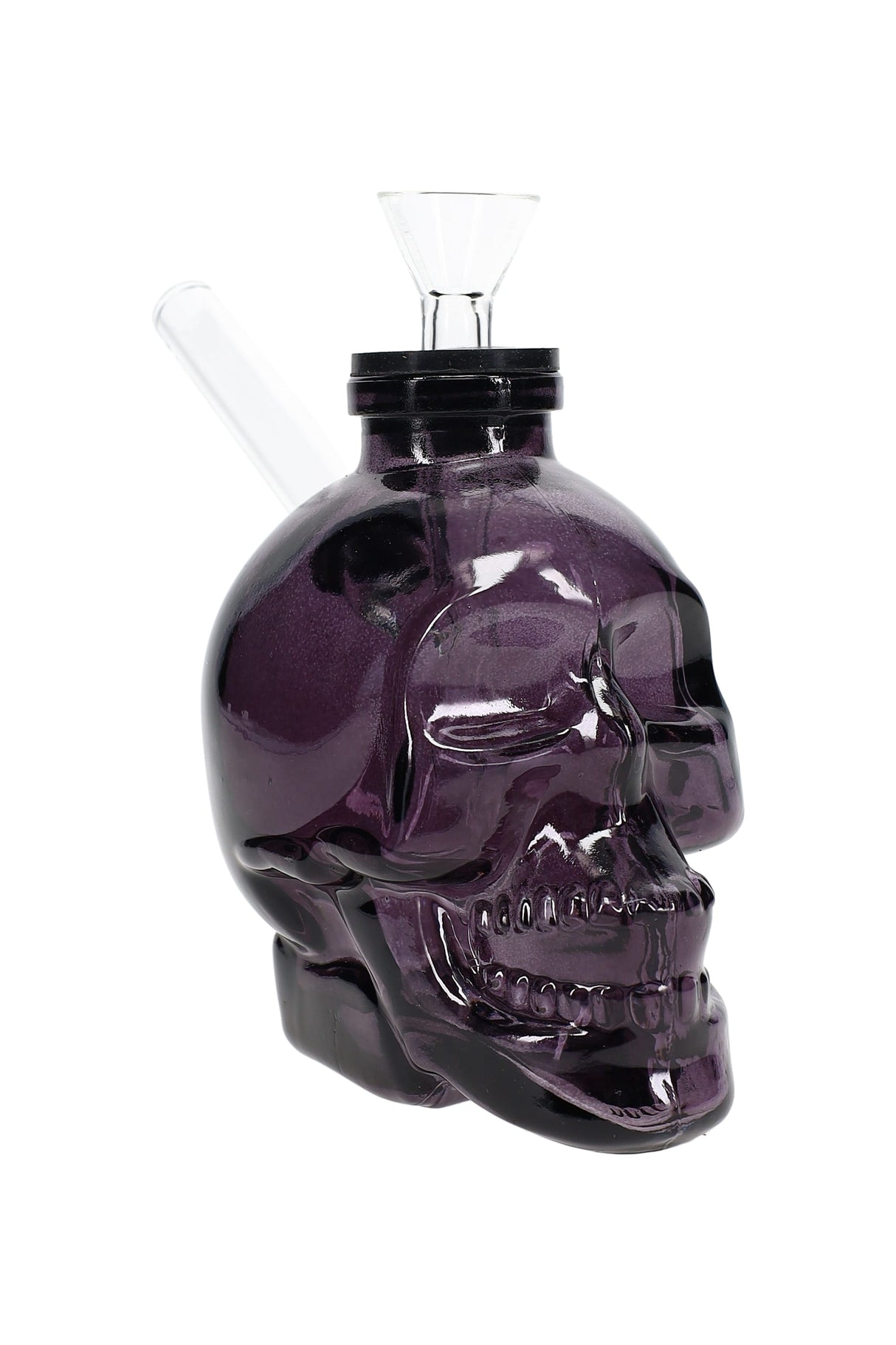 4″ Colored Skull Glass Bong