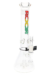 ROOR Tech 14″ Clear Beaker Bong with Showerhead Perc – 5 mm Thick