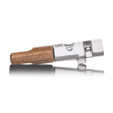 MJ Arsenal Ridge Chillum Taster One Hitter with wooden mouthpiece - side view on white background
