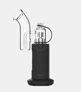 AUXO Cira Electric Rig Vaporizer in Black with Quartz Bucket and Glass Mouthpiece