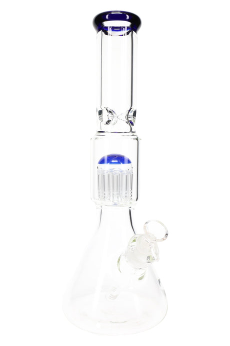 Glass Beaker Bong “Jelly Dome” – Tree Perc – 15″