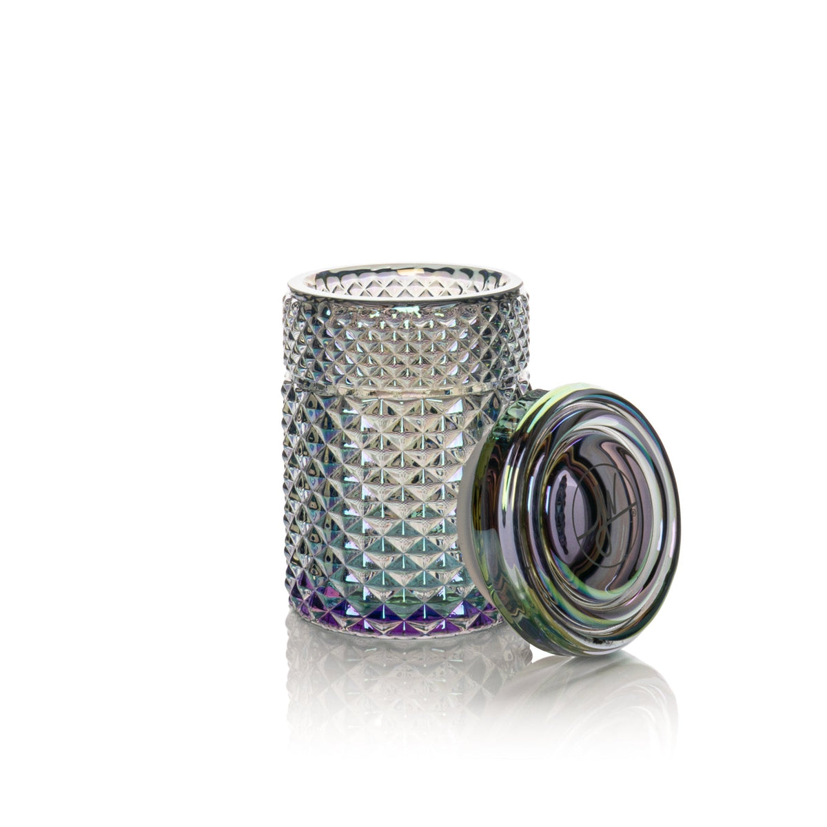 Jane West Twenties Collection Mermaid borosilicate glass jar with silicone-sealed lid