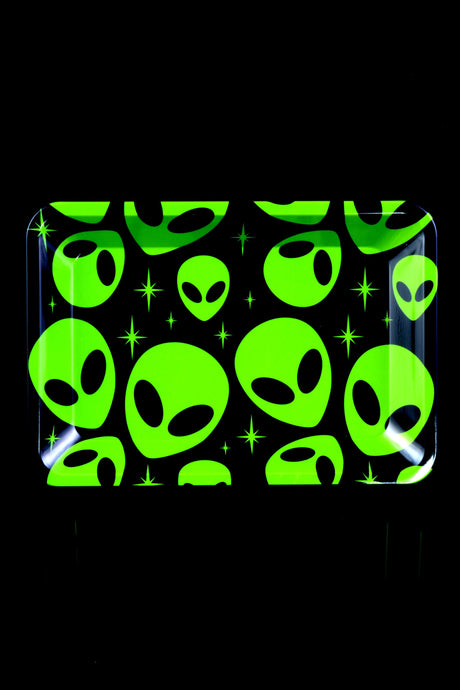 Small Art Metal Rolling Tray – 7″ × 5″ – Select Design