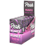 5PC Display of Peak High Potency THCA Disposable Vape Runtz Flavor Front View