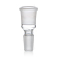GRAV Labs 2.5" Expansion Adapter for Bongs, 14mm to 19mm, Borosilicate Glass, Front View