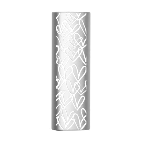 PAX Mini Dry Herb Vaporizer in Platinum with James Goldcrown Art - Front View