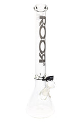 ROOR 18" 5mm Beaker Bong with Ice Pinch – Glass-on-Glass Heavyweight