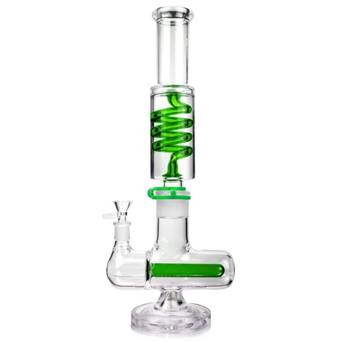 16" Glycerin Coil Color Inline Bong