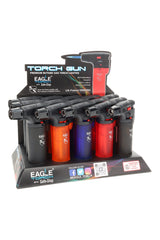 Eagle Torch Gun Lighter Display – 15-Pack