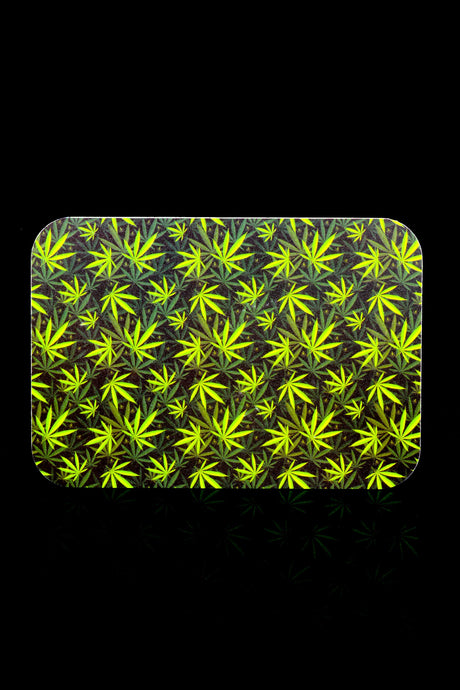 Small Art Metal Rolling Tray with Magnetic Lid – 7″ × 5″ – Select Design
