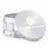 Kozo 3 inch aircraft-grade aluminum grinder in silver, angled view with the lid tilted open and logo visible