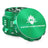 Kozo 2 inch aircraft-grade aluminum grinder in green, angled view with the lid tilted open and logo visible