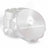 Kozo 2 inch aircraft-grade aluminum grinder in silver, angled view with the lid tilted open and logo visible