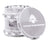 Kozo 2.5 inch window grinder in silver, angled view with the lid tilted open and side window visible