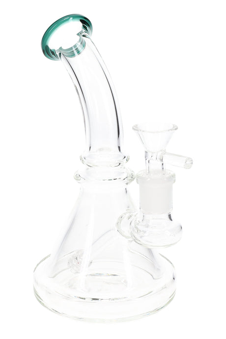 Clear Stemless Beaker Bong “Matrix Mini” – Matrix Stem – 7½″