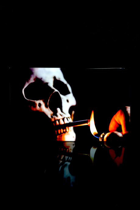 Large Art Glass Rolling Tray – 10" x 6"