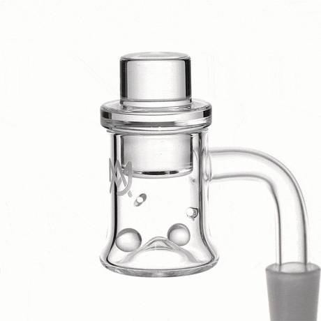 MJ Arsenal Sidewinder banger set including carb cap and two terp pearls