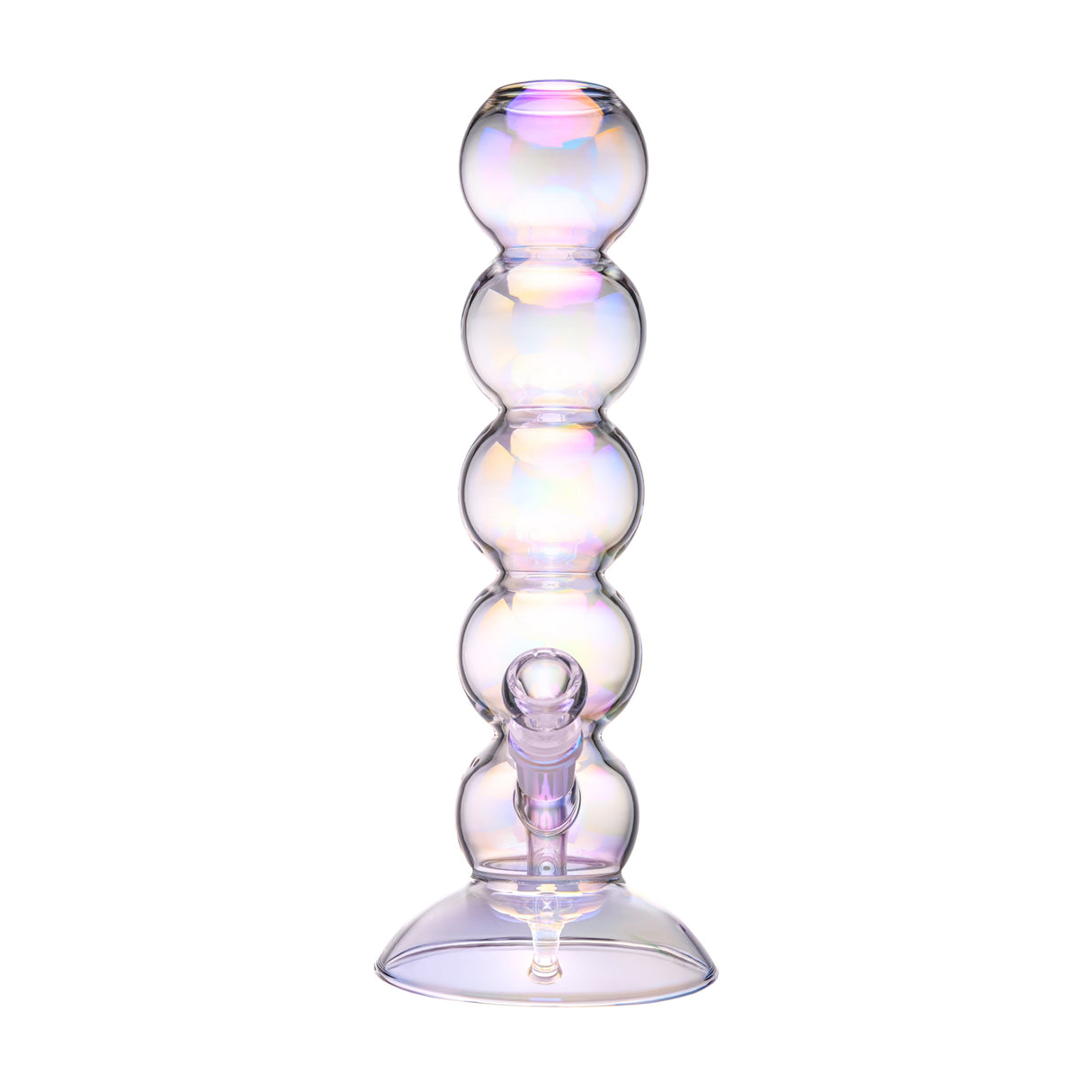 BigFun! borosilicate glass bubble bong in iridescent colors