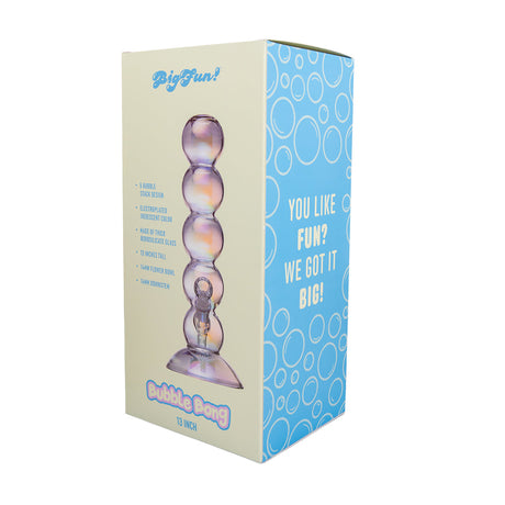 BigFun! Bubble Bong electroplated glass bong overall look