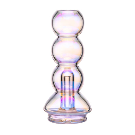 BigFun! Bubble Peak Top glass attachment with electroplated iridescent finish