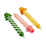 Edie Parker Candle One Hitter glass chillum, 5.25 inch length