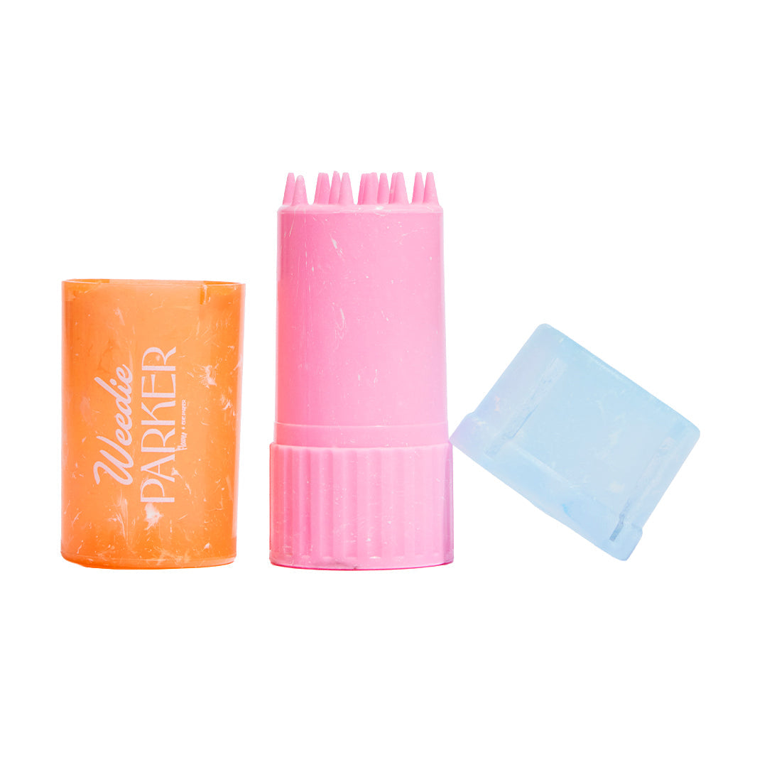 Edie Parker Grinder and Storage Case with smell-proof, water-resistant construction