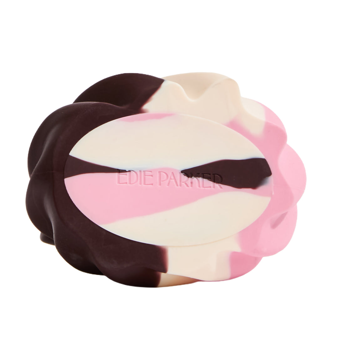 Edie Parker Soft Serve lighter holder shown as a tabletop lighter stand