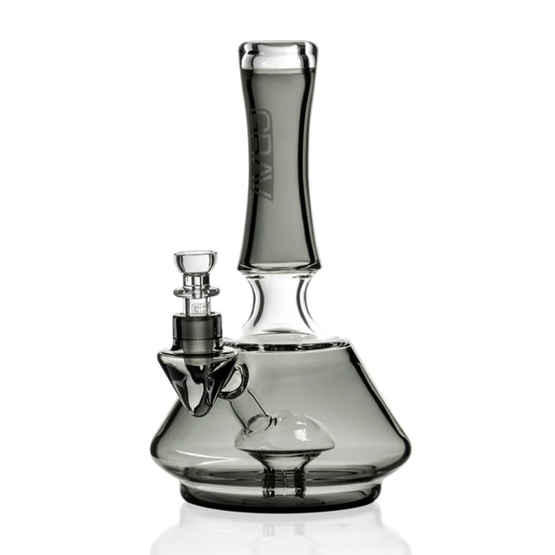 9 inch GRAV Oracle water pipe in smoke-tinted glass