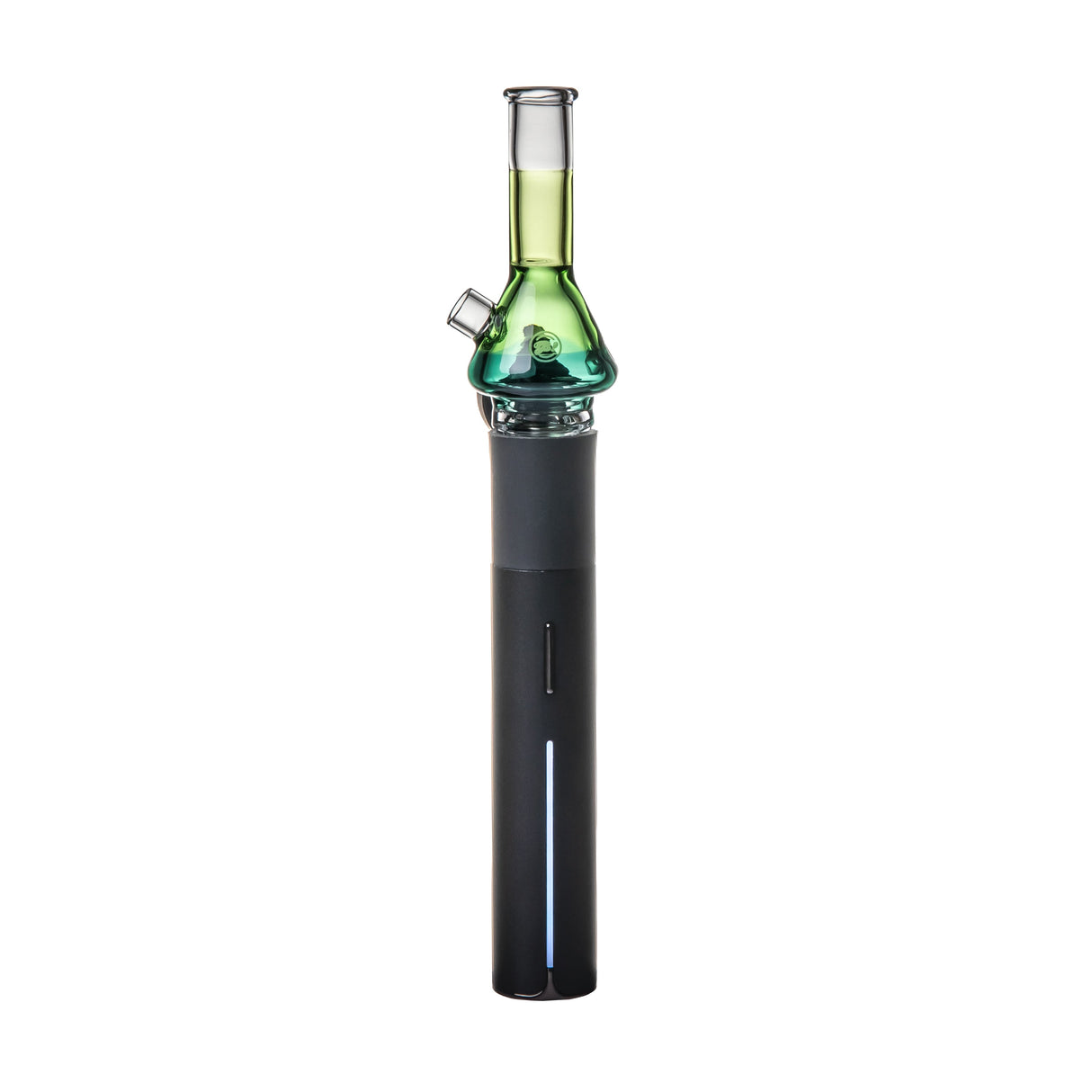 Mini water pipe shaped Pivot top accessory by BigFun in tricolor glass