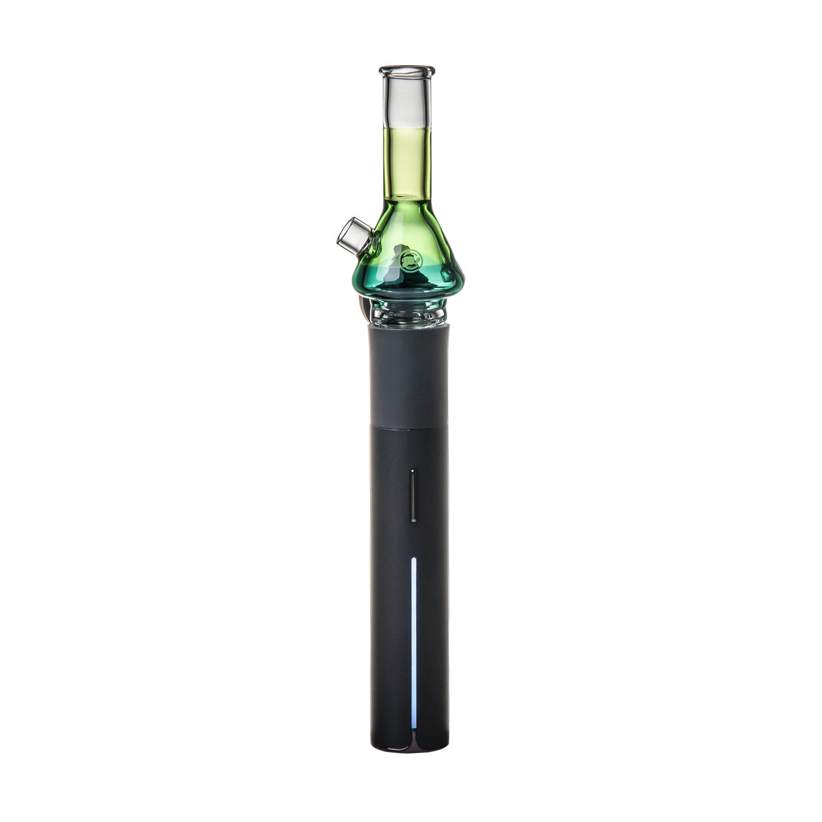 Mini water pipe shaped Pivot top accessory by BigFun in tricolor glass