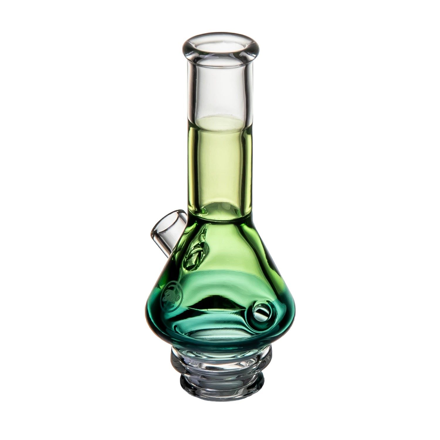 Handmade borosilicate glass Pivot top with tricolor body gradient