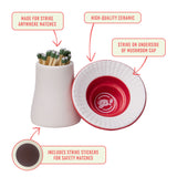 BigFun Mushroom Match Striker with strike anywhere matches