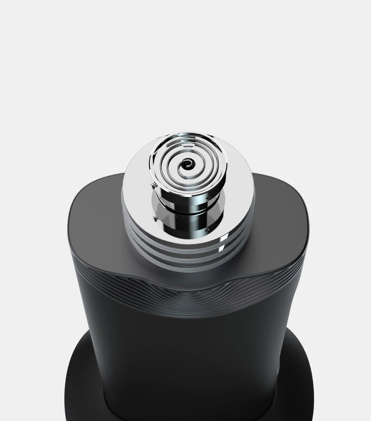 AUXO Cira Vaporizer in Black, Portable Design for Concentrates, Top View