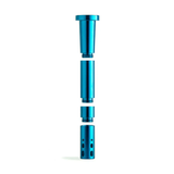 Chill - Aqua Blue Unbreakable Aluminum Downstem Front View by Chill Steel Pipes